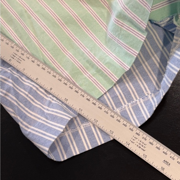 American Living Pastel Color Block Pinstriped 11” Oxford Colorful Mens Shorts 38 - Picture 12 of 12